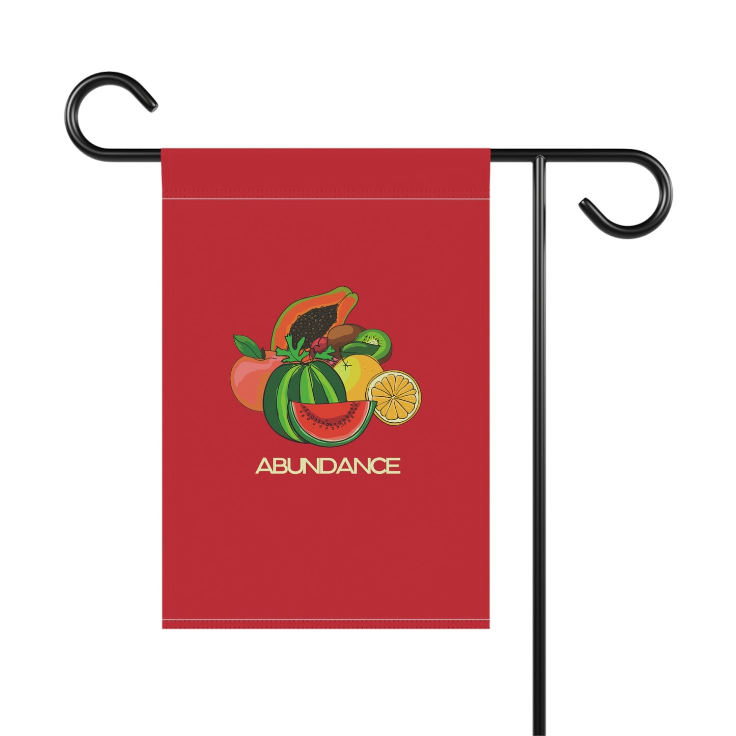 ABUNDANCE - Garden & House Banner - Red