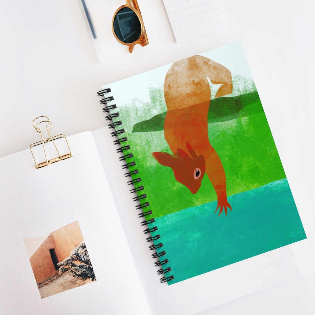 Squirrel Spiral Notebook - Ruled Line