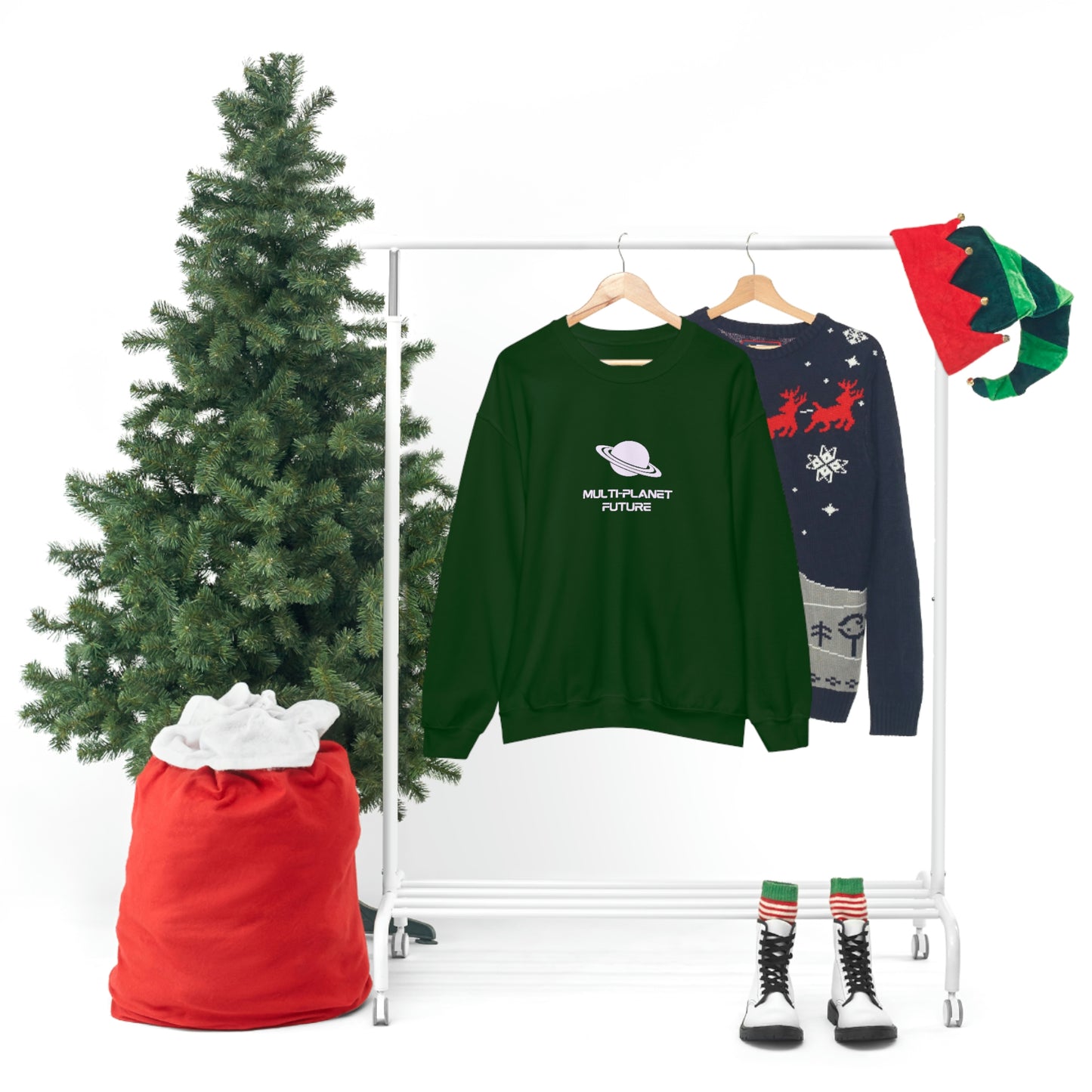 MULTI-PLANET FUTURE - Unisex Heavy Blend™ Crewneck Sweatshirt