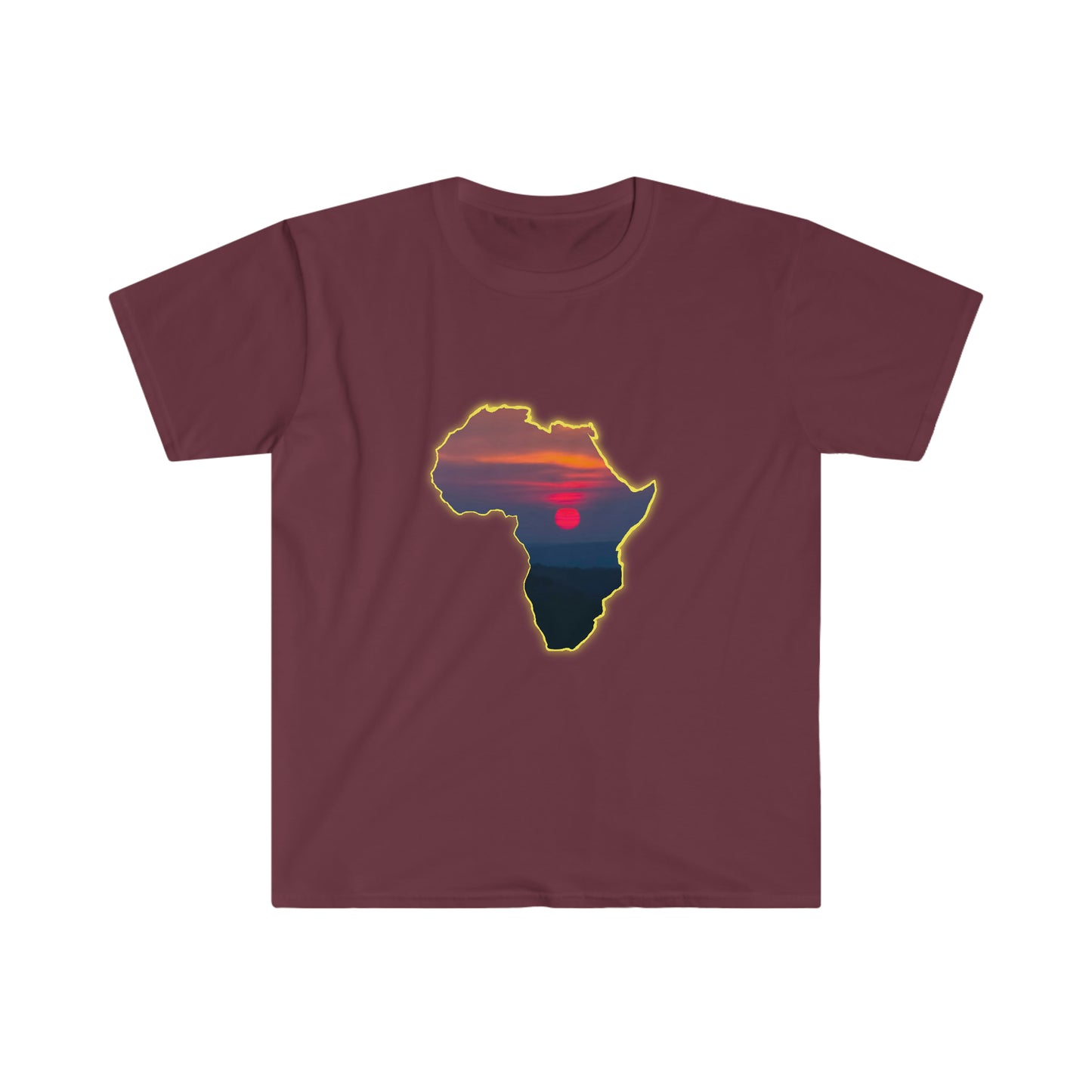 AFRICA - Men's Fitted Short Sleeve Tee
