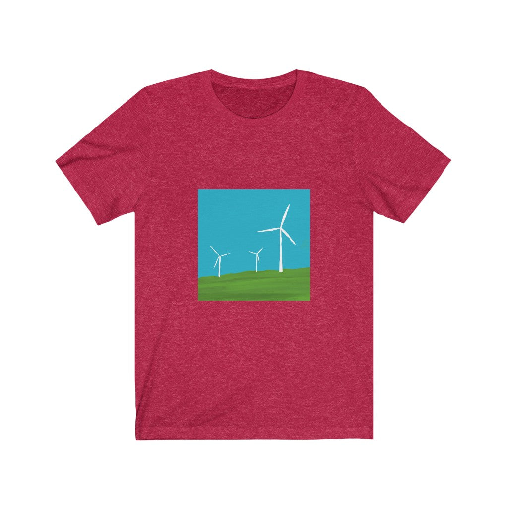 Unisex Jersey Short Sleeve Tee - Wind Turbines