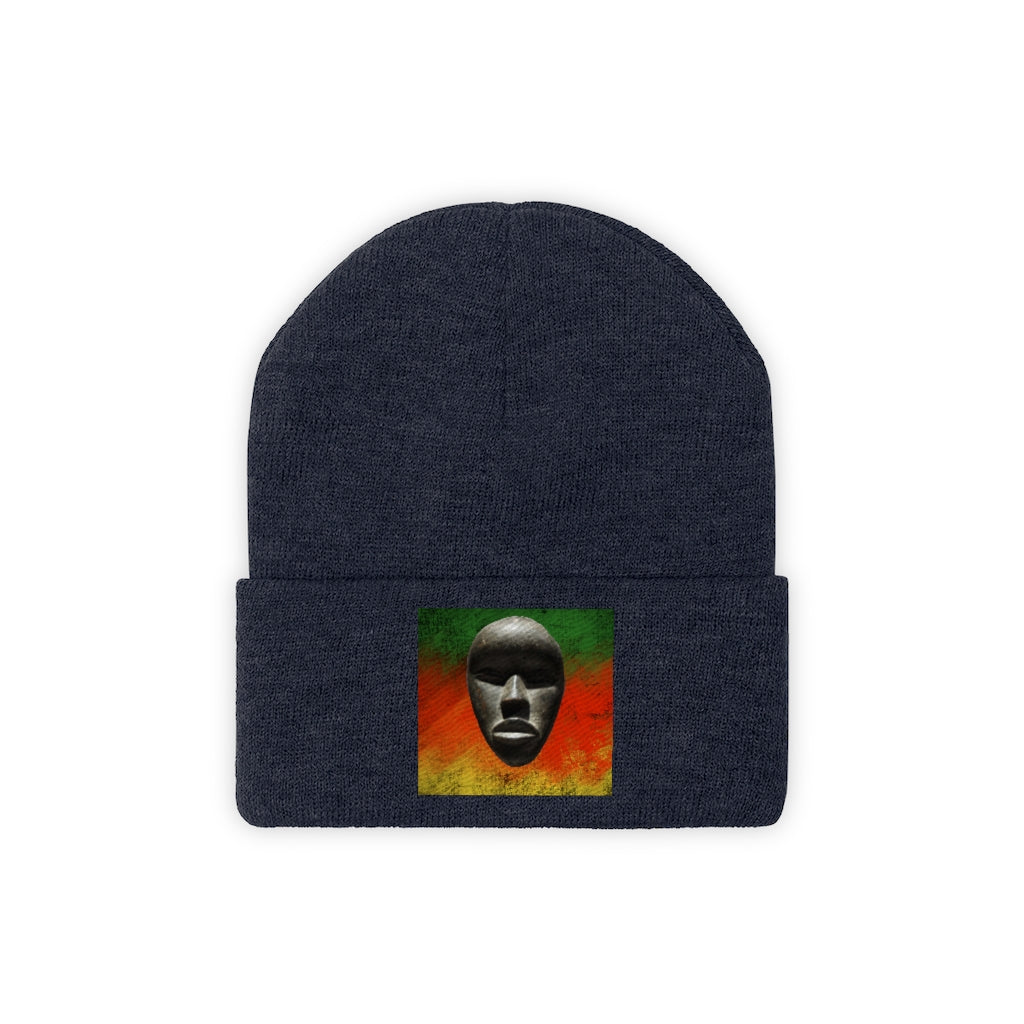 African Mask - Knit Beanie