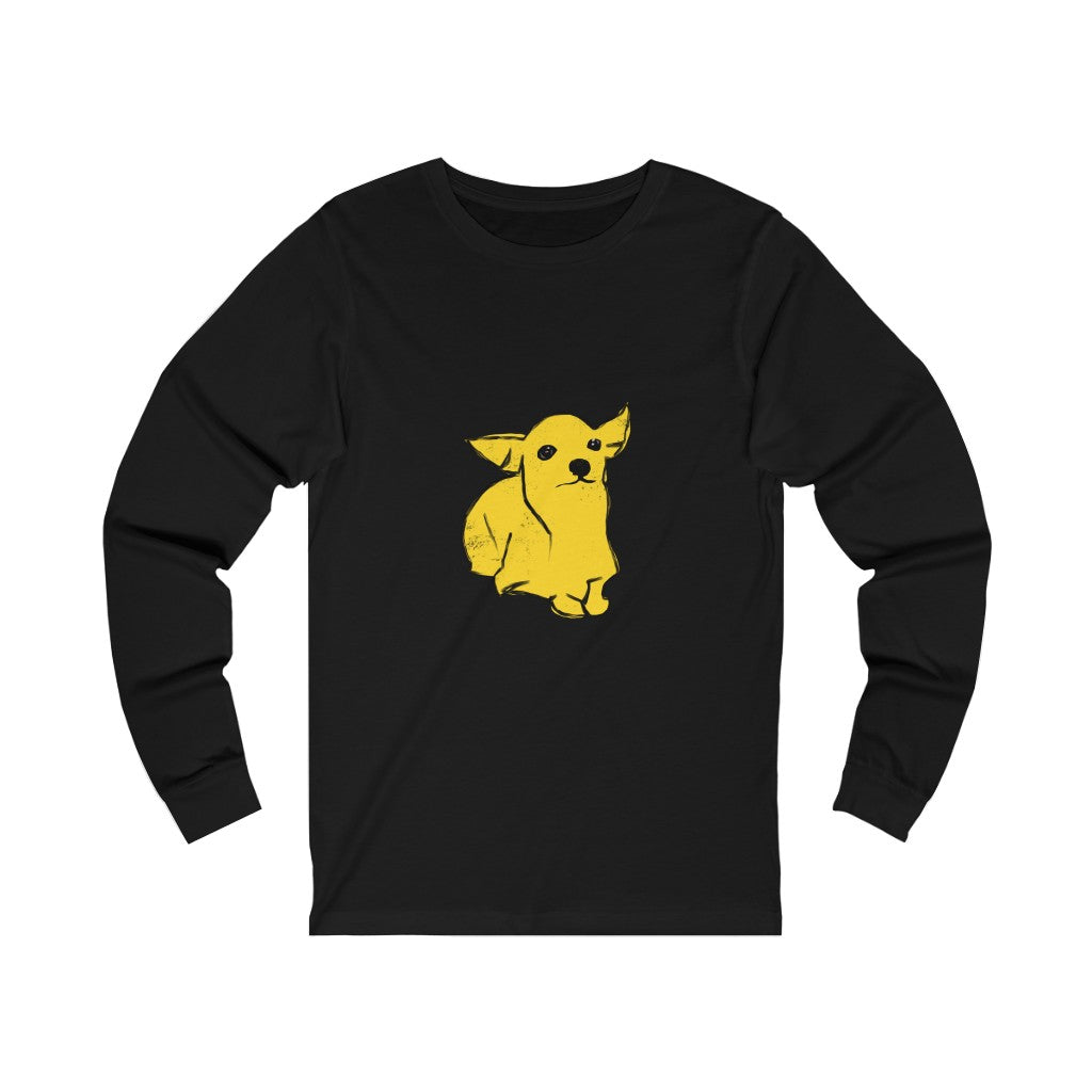 Unisex Jersey Long Sleeve Tee - Puppy