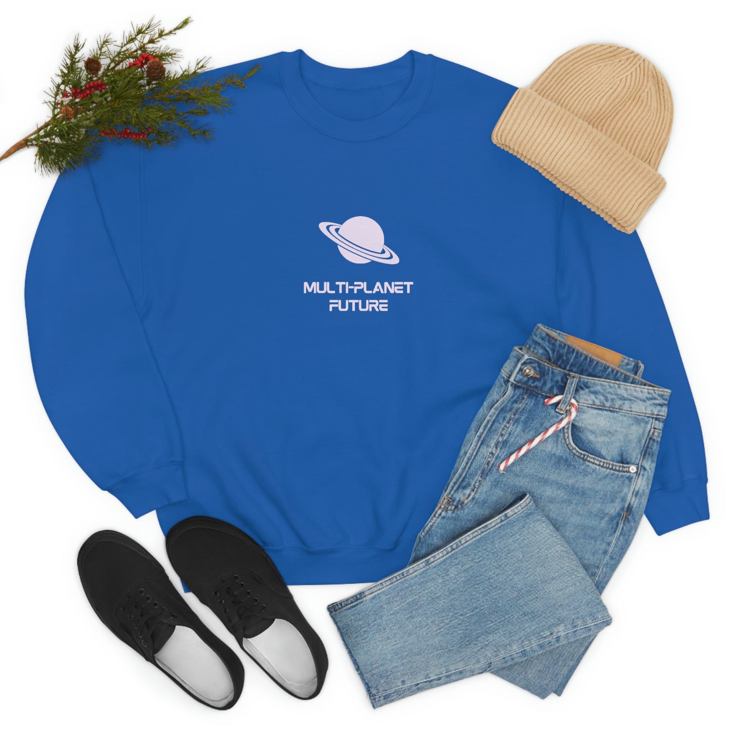 MULTI-PLANET FUTURE - Unisex Heavy Blend™ Crewneck Sweatshirt