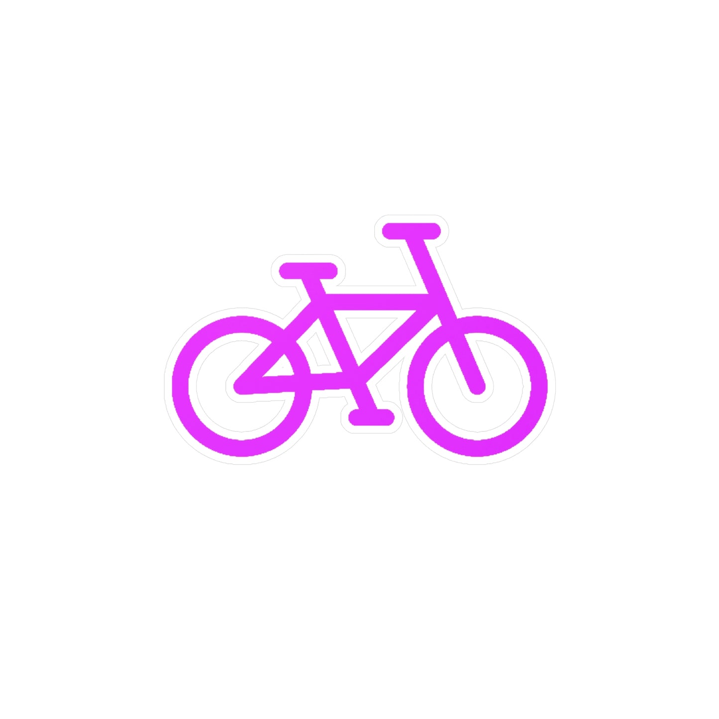 Kiss-Cut Vinyl Decals - Pink Bike