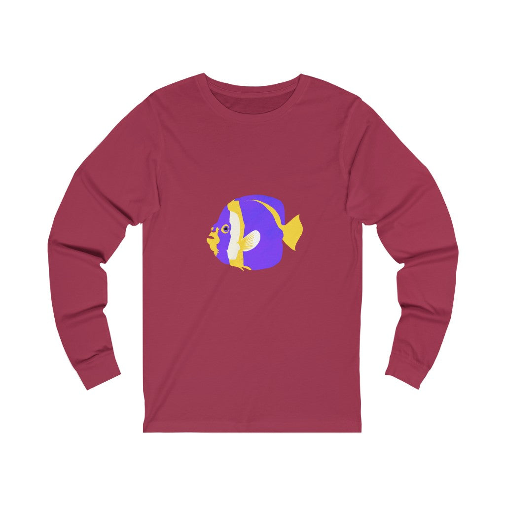 Unisex Jersey Long Sleeve Tee - Fish