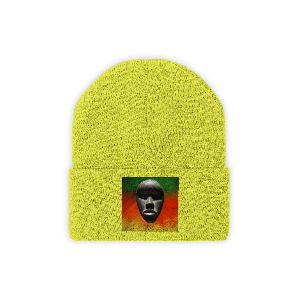African Mask - Knit Beanie