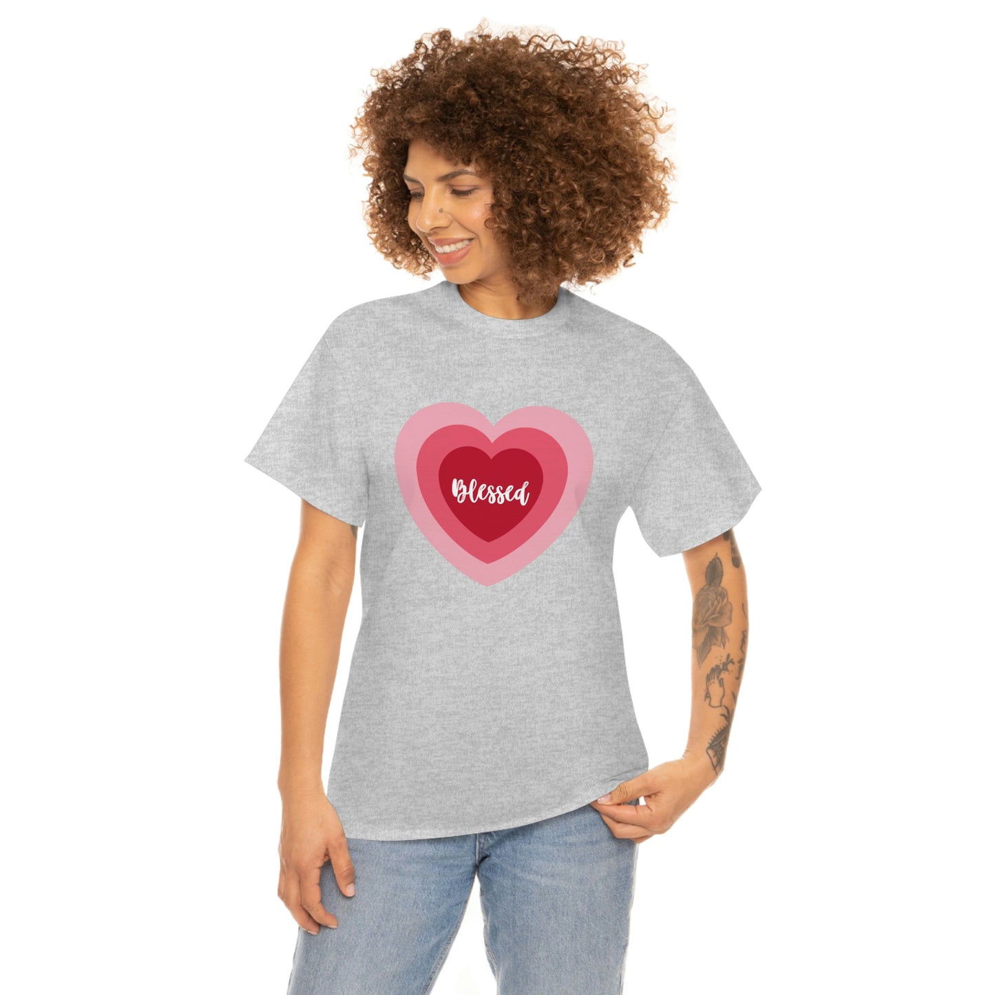 Blessed Heart - Unisex Heavy Cotton Tee