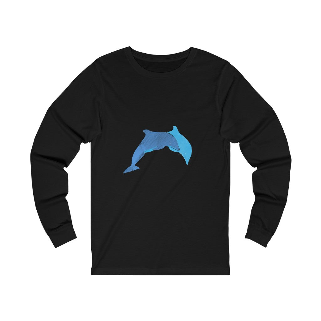 Unisex Jersey Long Sleeve Tee - Dolphins