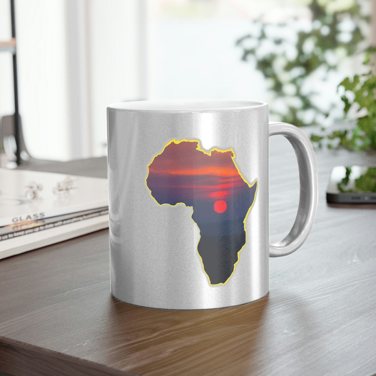 AFRICA - Metallic Mug (Silver\Gold)