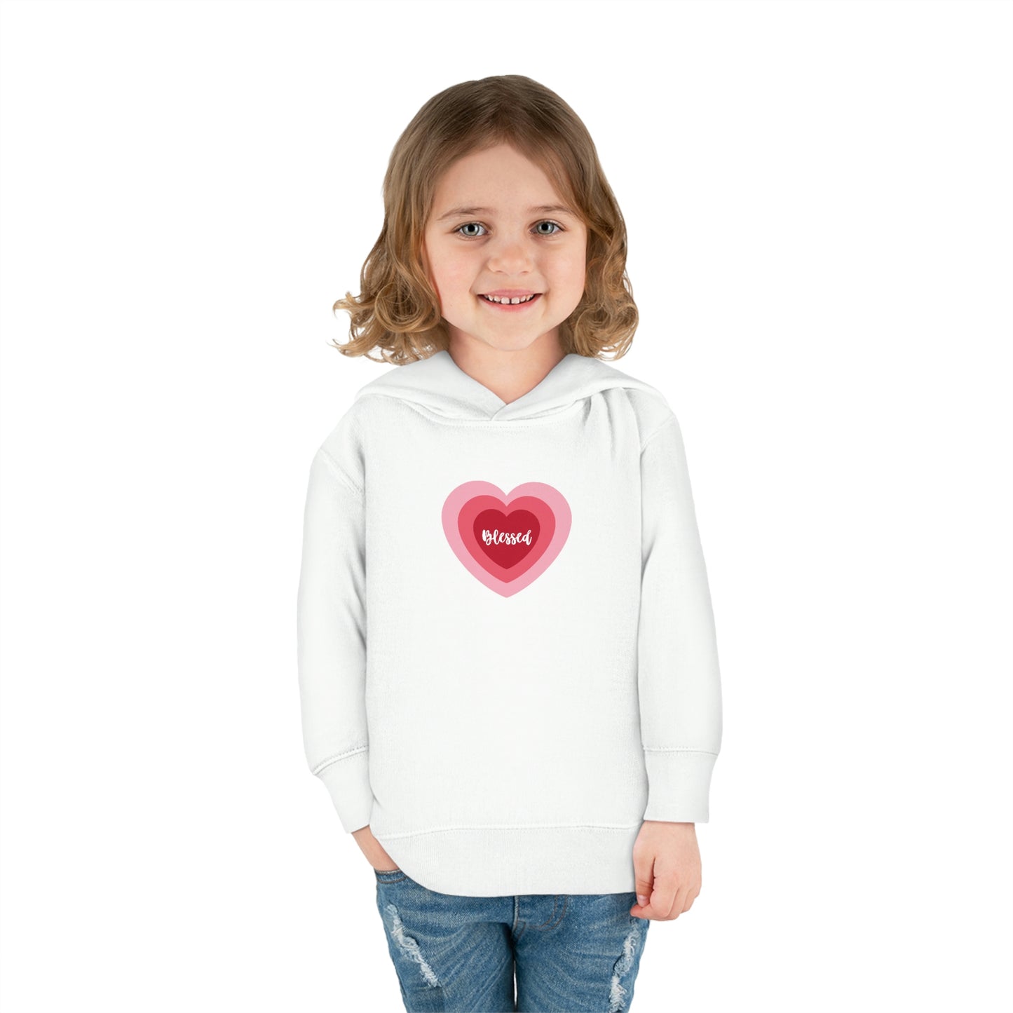 Blessed Heart - Toddler Pullover Fleece Hoodie