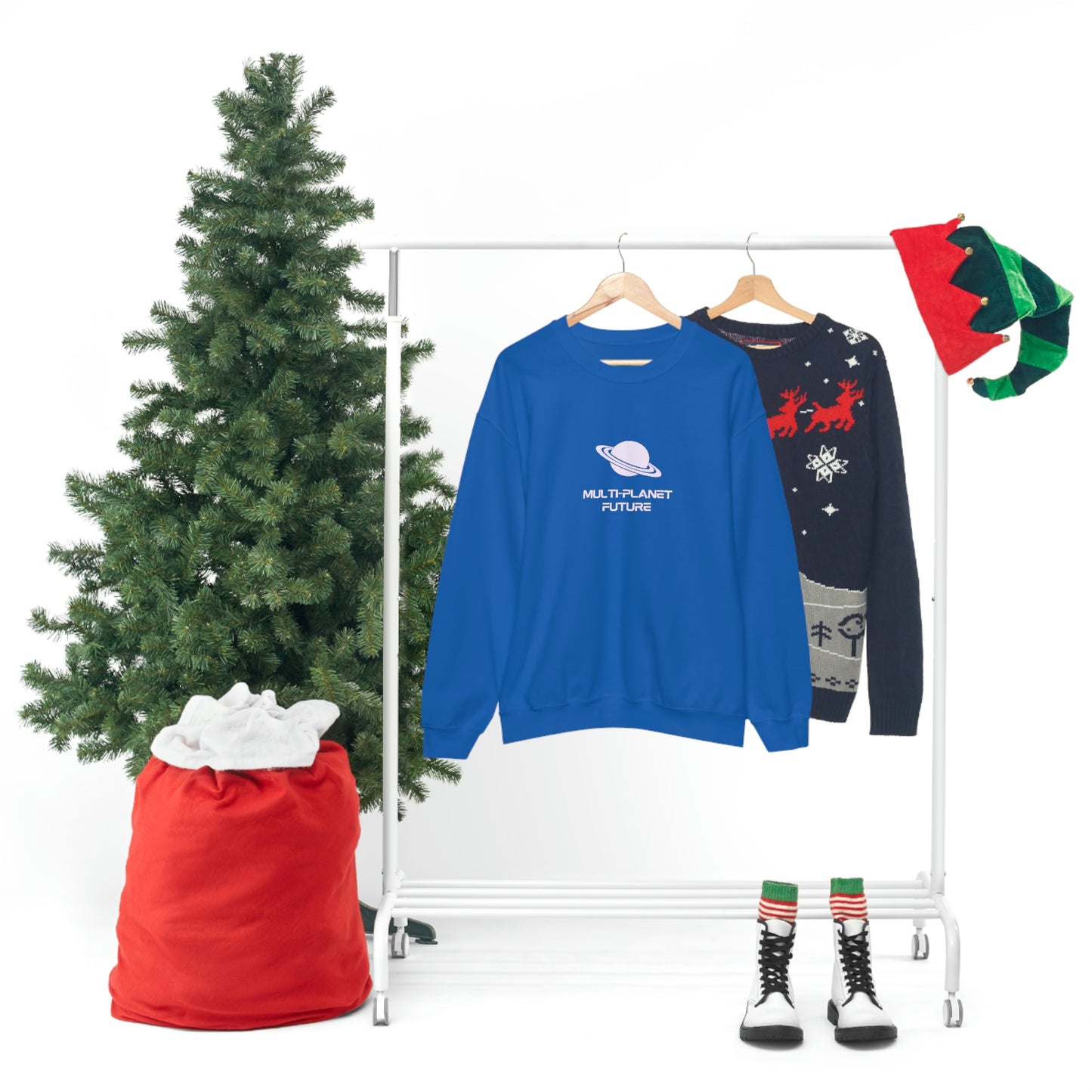 MULTI-PLANET FUTURE - Unisex Heavy Blend™ Crewneck Sweatshirt