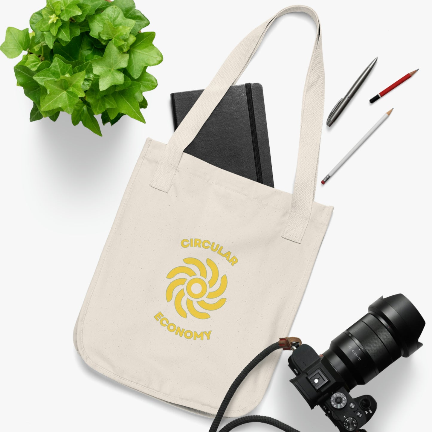 Organic Canvas Tote Bag - CIRCULAR ECONOMY