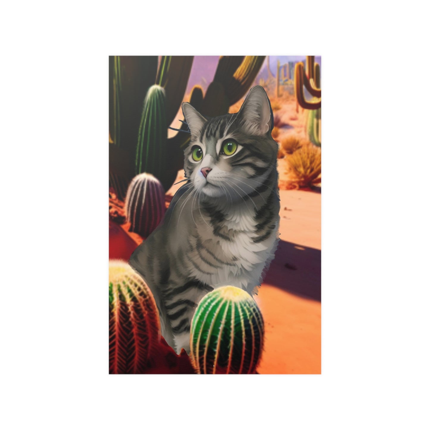 Softy the Cat - Satin Posters (210gsm)