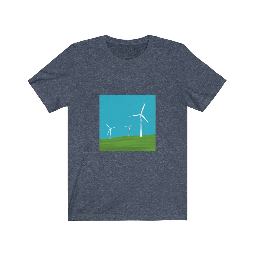 Unisex Jersey Short Sleeve Tee - Wind Turbines
