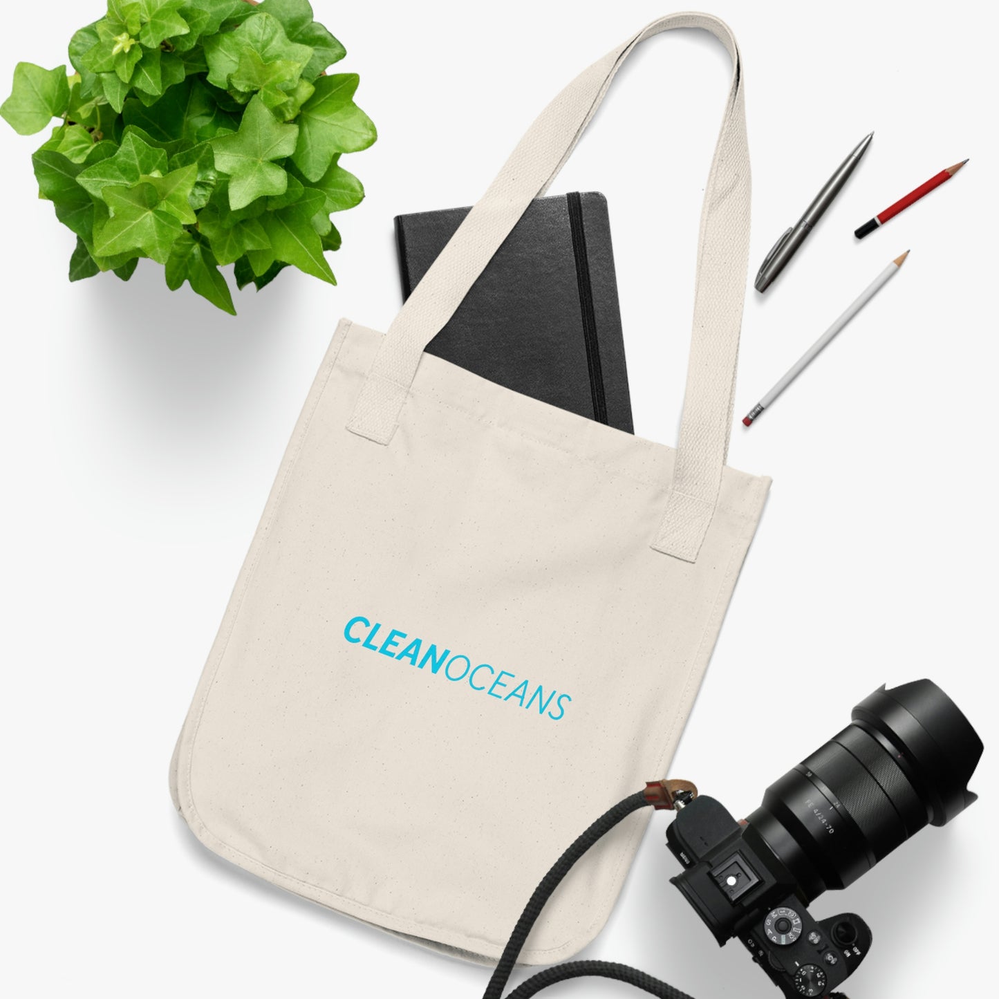 CleanOceans - Organic Canvas Tote Bag