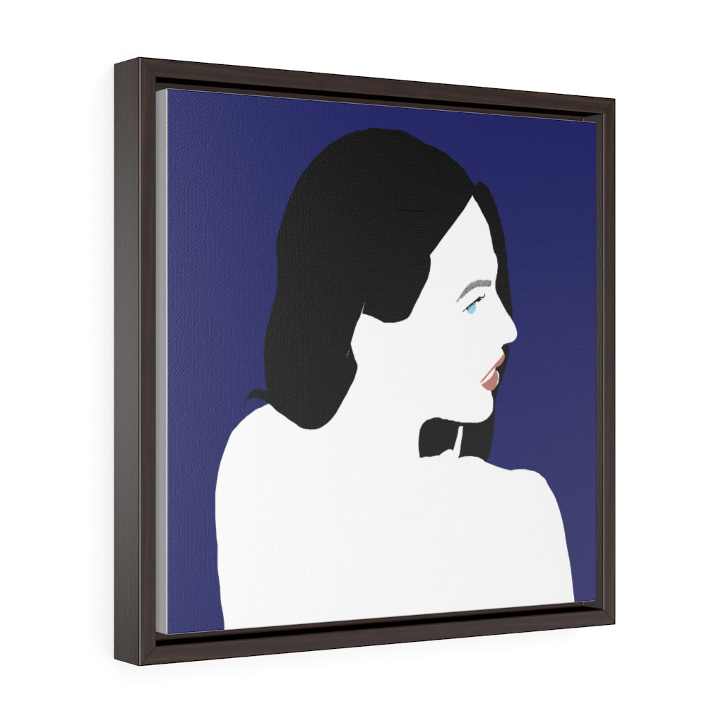 Female figure - Square Framed Premium Gallery Wrap Canvas