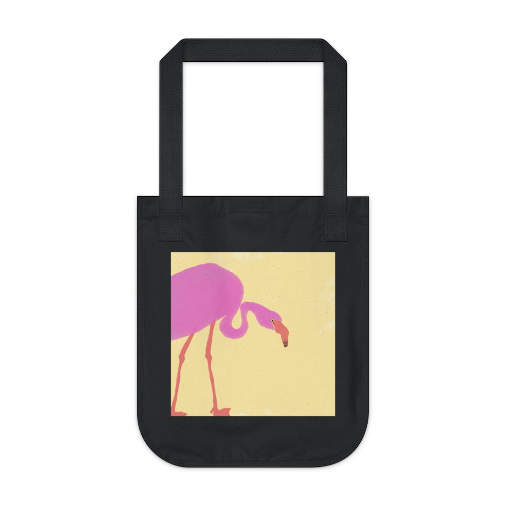 Organic Canvas Tote Bag - Flamingo