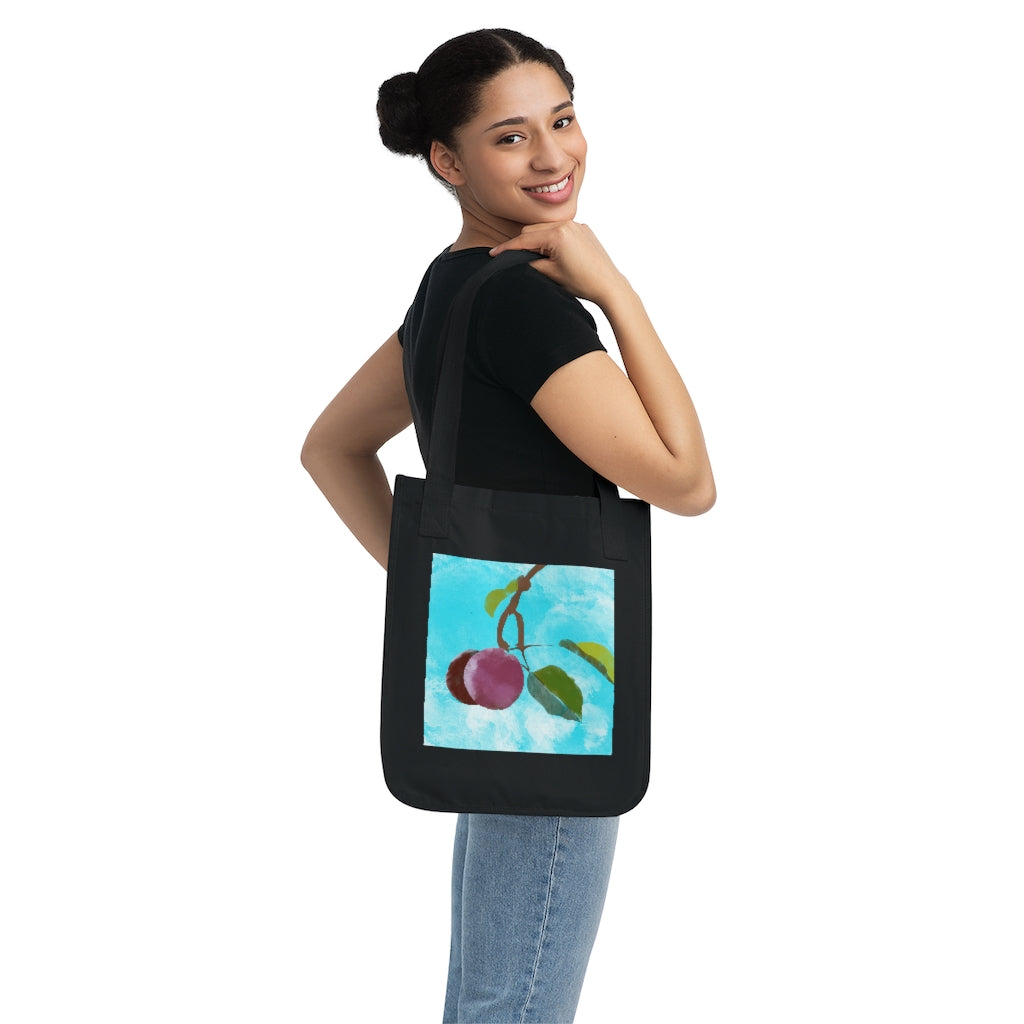 Plums - Organic Canvas Tote Bag