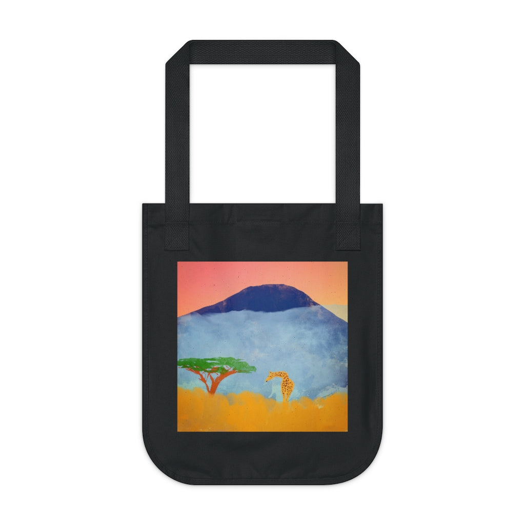 Organic Canvas Tote Bag - African Scene