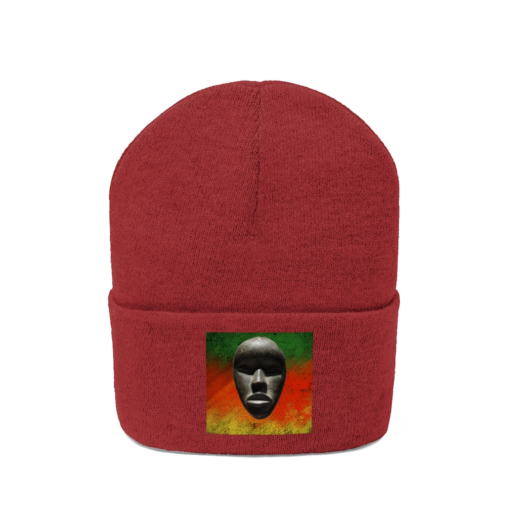 African Mask - Knit Beanie