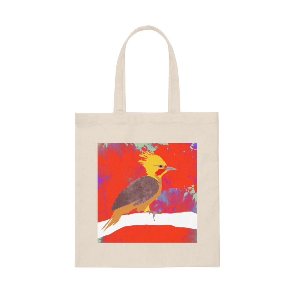 Canvas Tote Bag - Bird Design