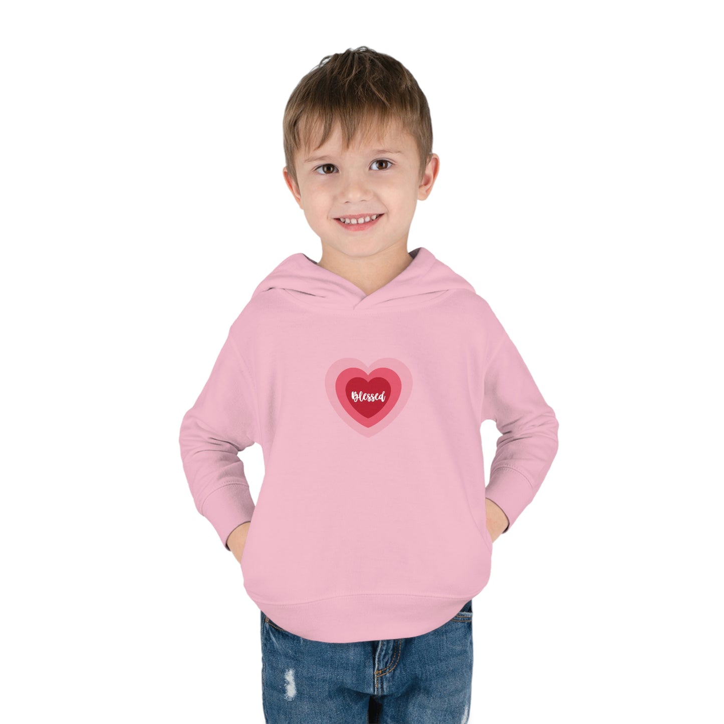 Blessed Heart - Toddler Pullover Fleece Hoodie