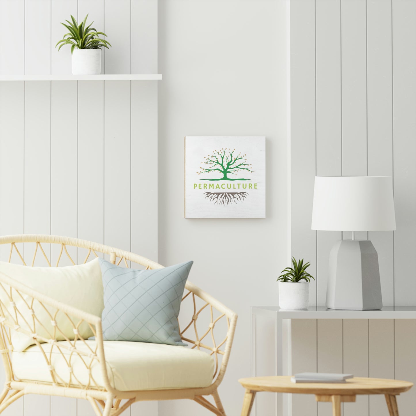 Wood Canvas - Permaculture - White