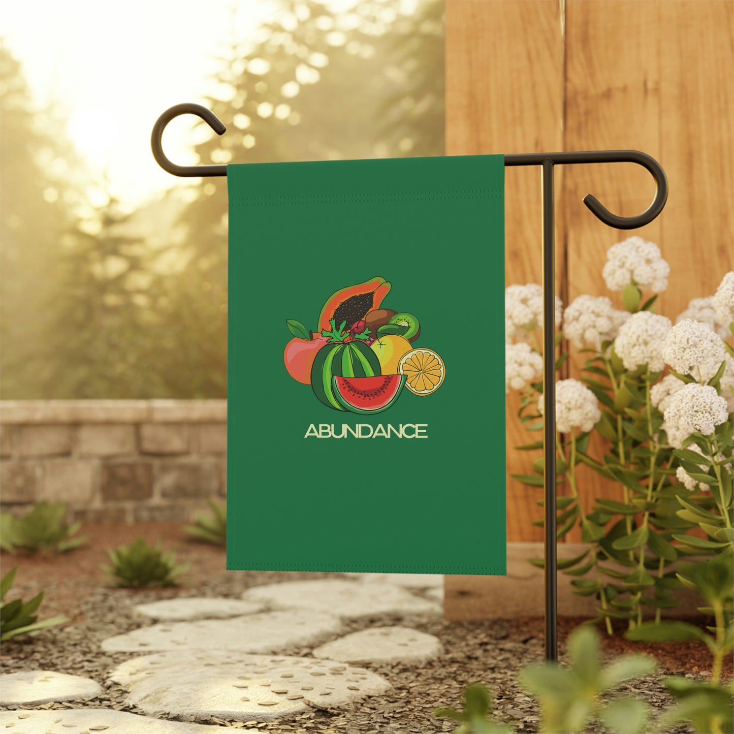 ABUNDANCE - Garden & House Banner - Green