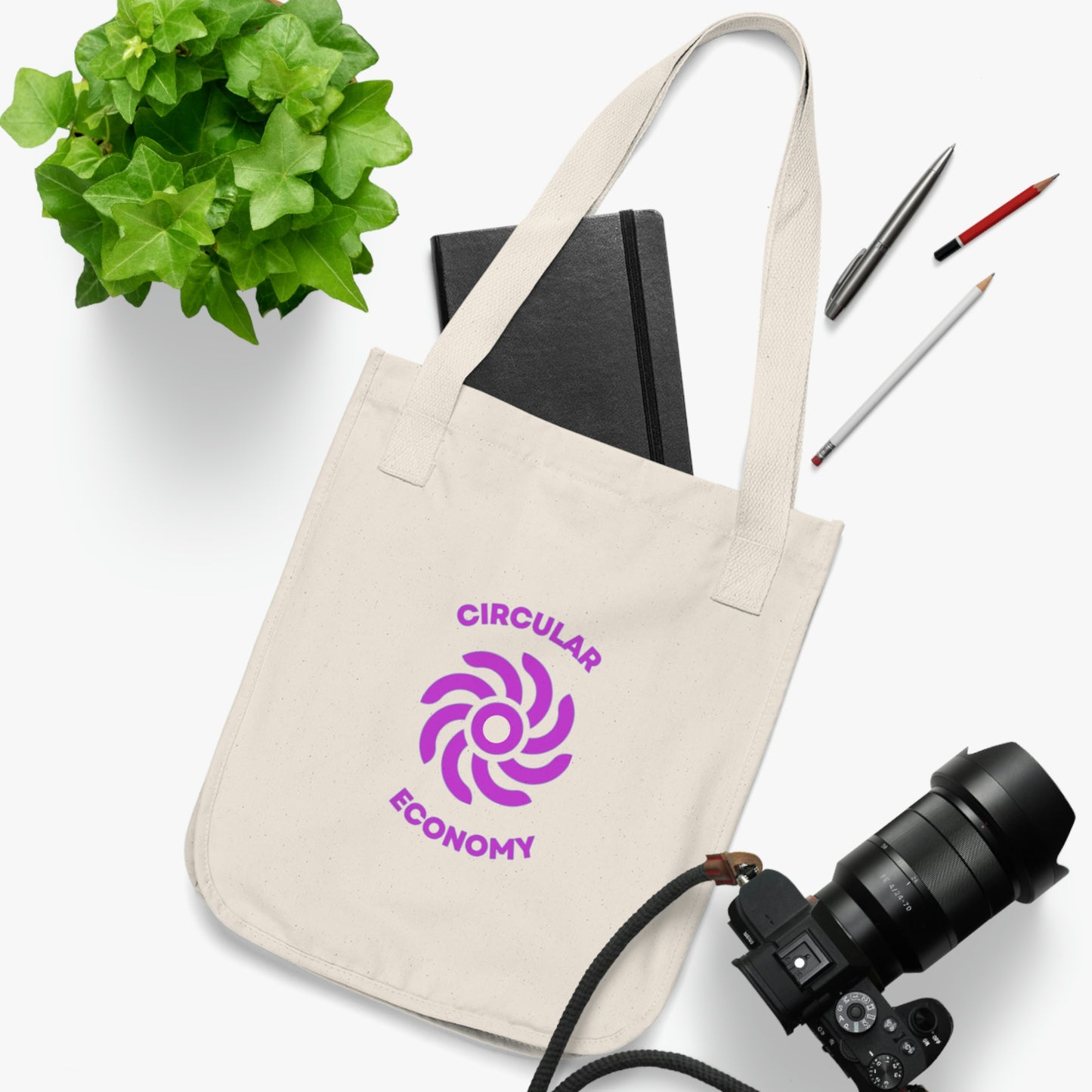 Organic Canvas Tote Bag - CIRCULAR ECONOMY