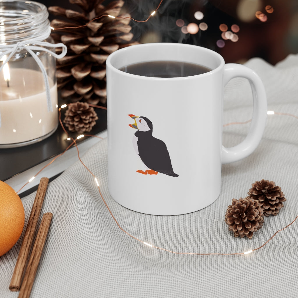 Ceramic Mug 11oz - Puffins
