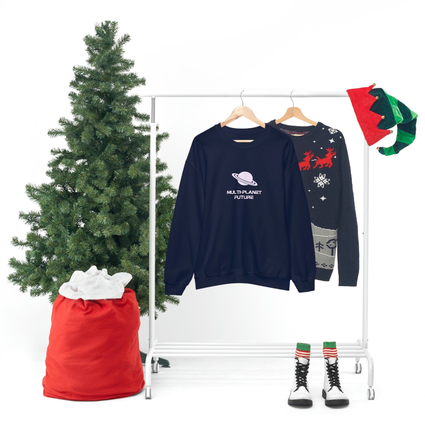 MULTI-PLANET FUTURE - Unisex Heavy Blend™ Crewneck Sweatshirt
