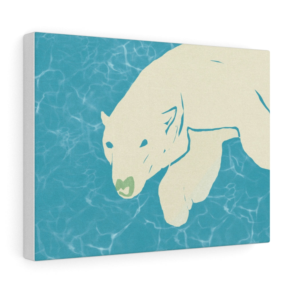 Polar Bear - Stretched canvas