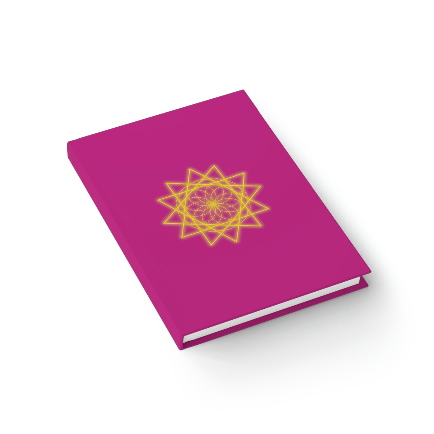 Sacred Geometry - Journal - Ruled Line - Pink Cover