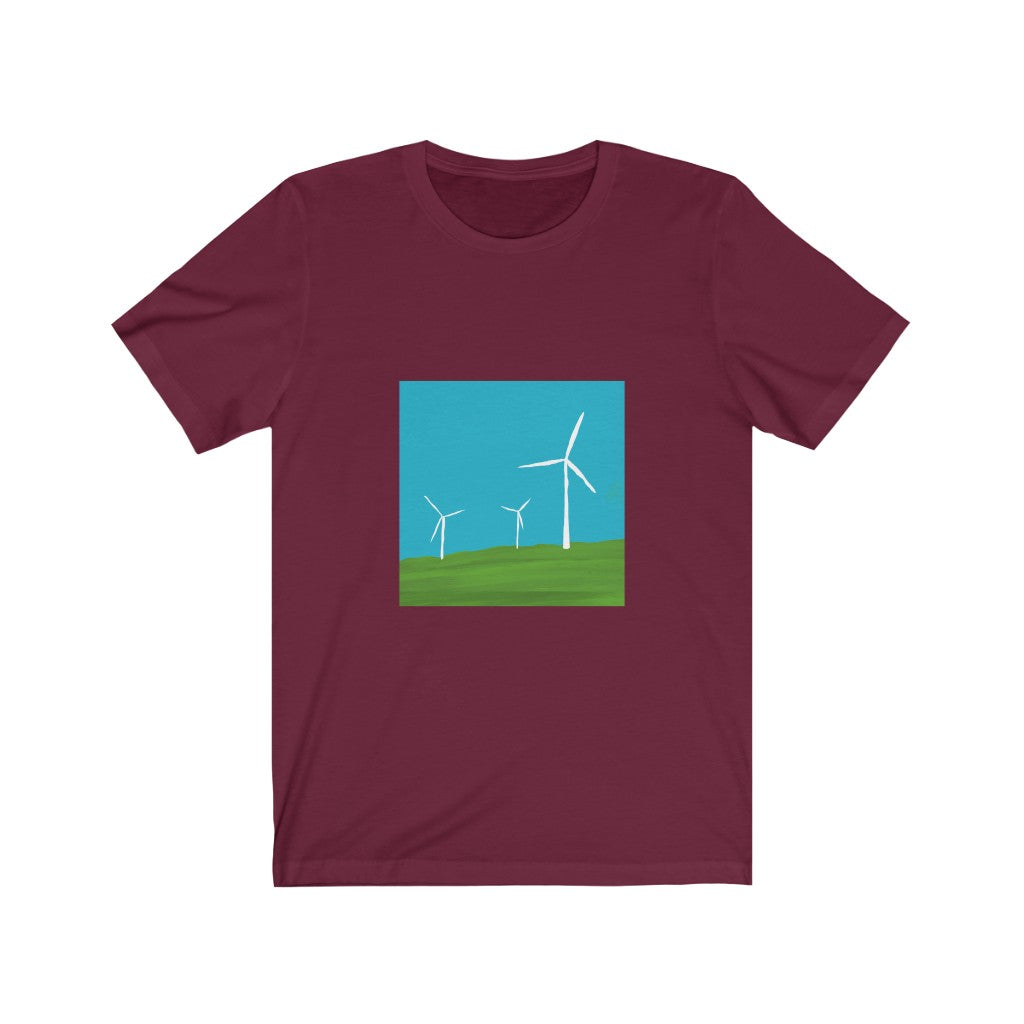 Unisex Jersey Short Sleeve Tee - Wind Turbines