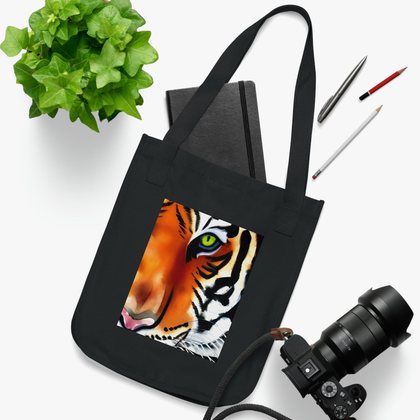TIGER - Organic Canvas Tote Bag