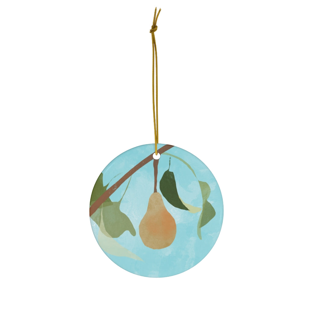 Pear Ceramic Ornament