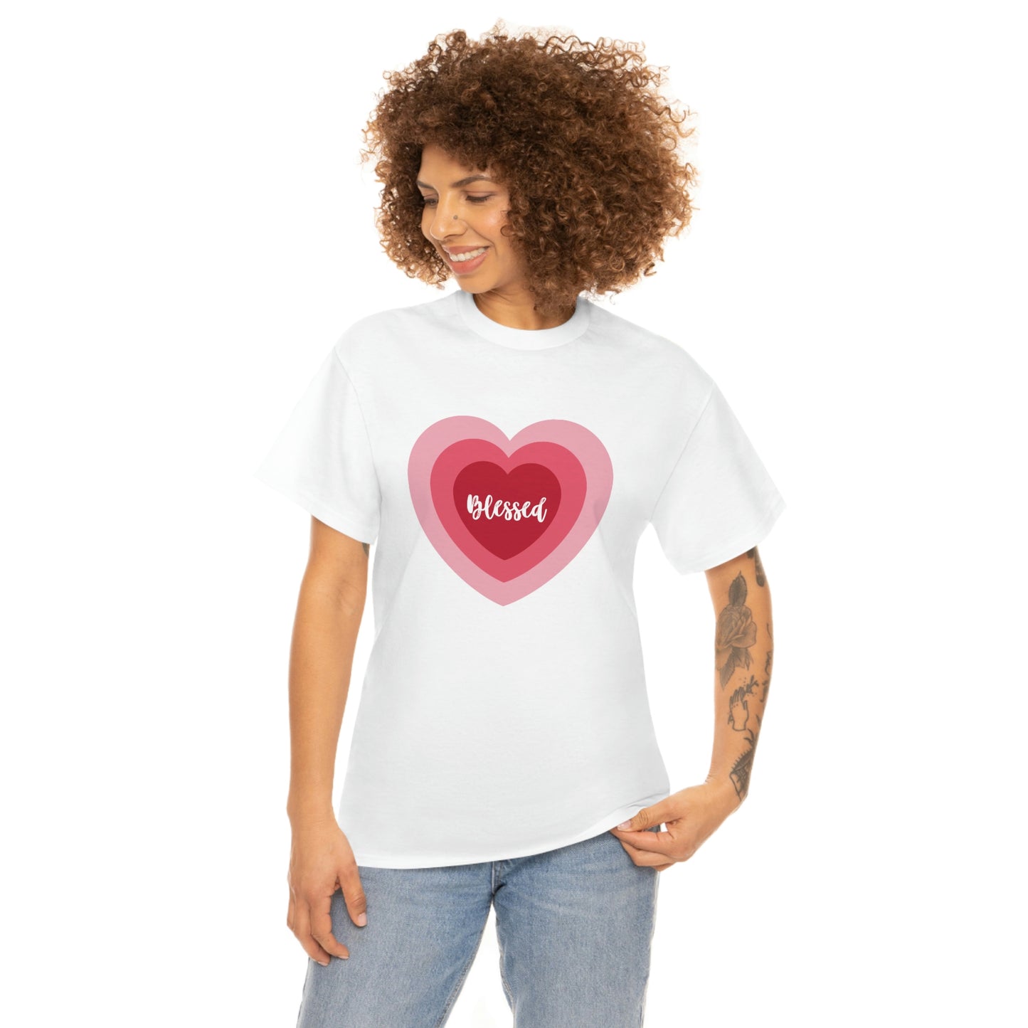 Blessed Heart - Unisex Heavy Cotton Tee