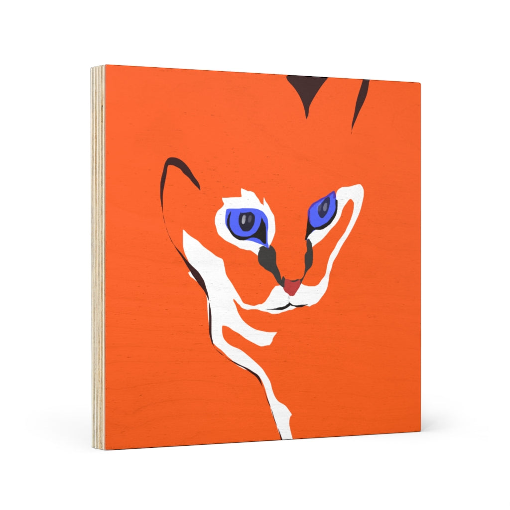 Wood Canvas - Cat Design