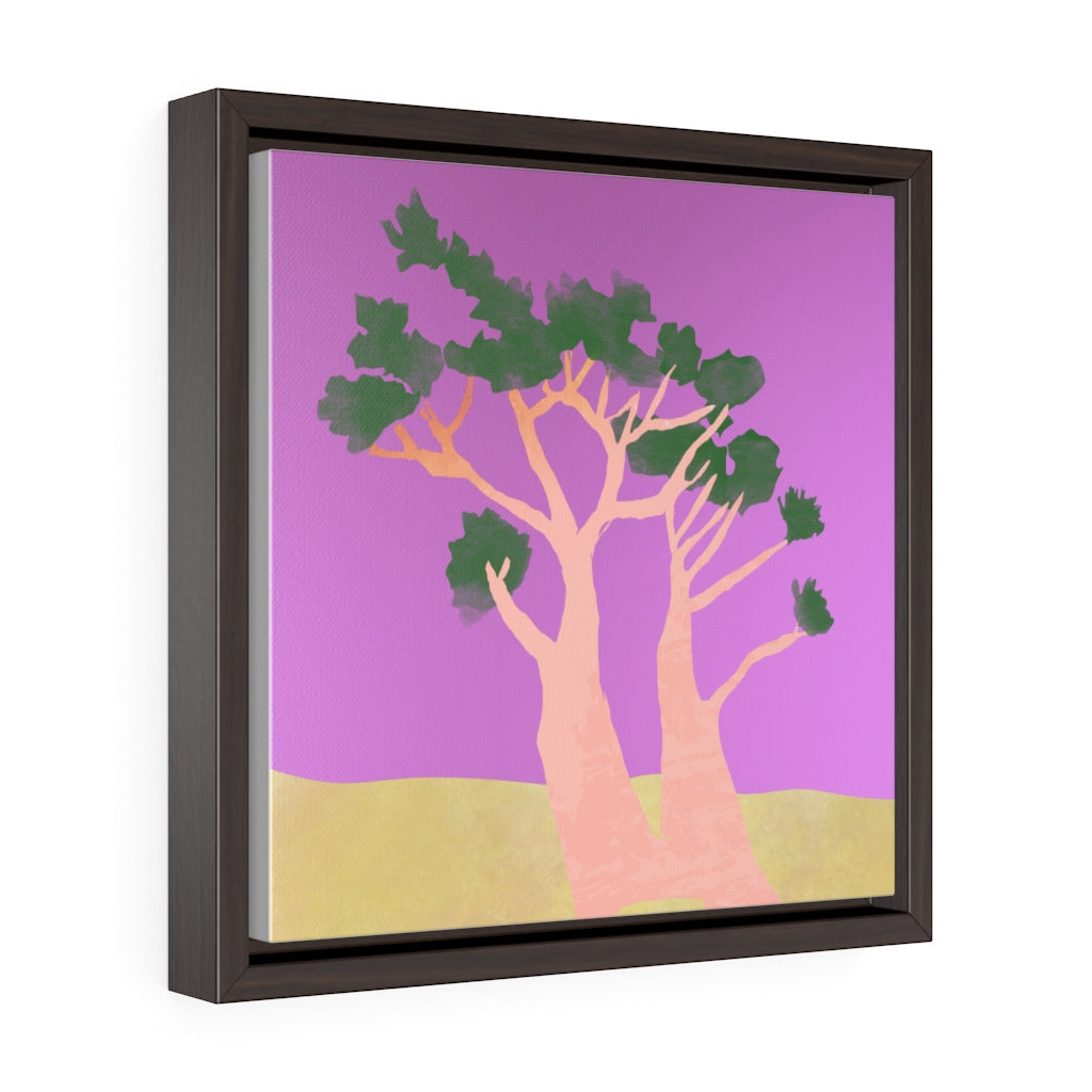 Tree - Square Framed Premium Gallery Wrap Canvas