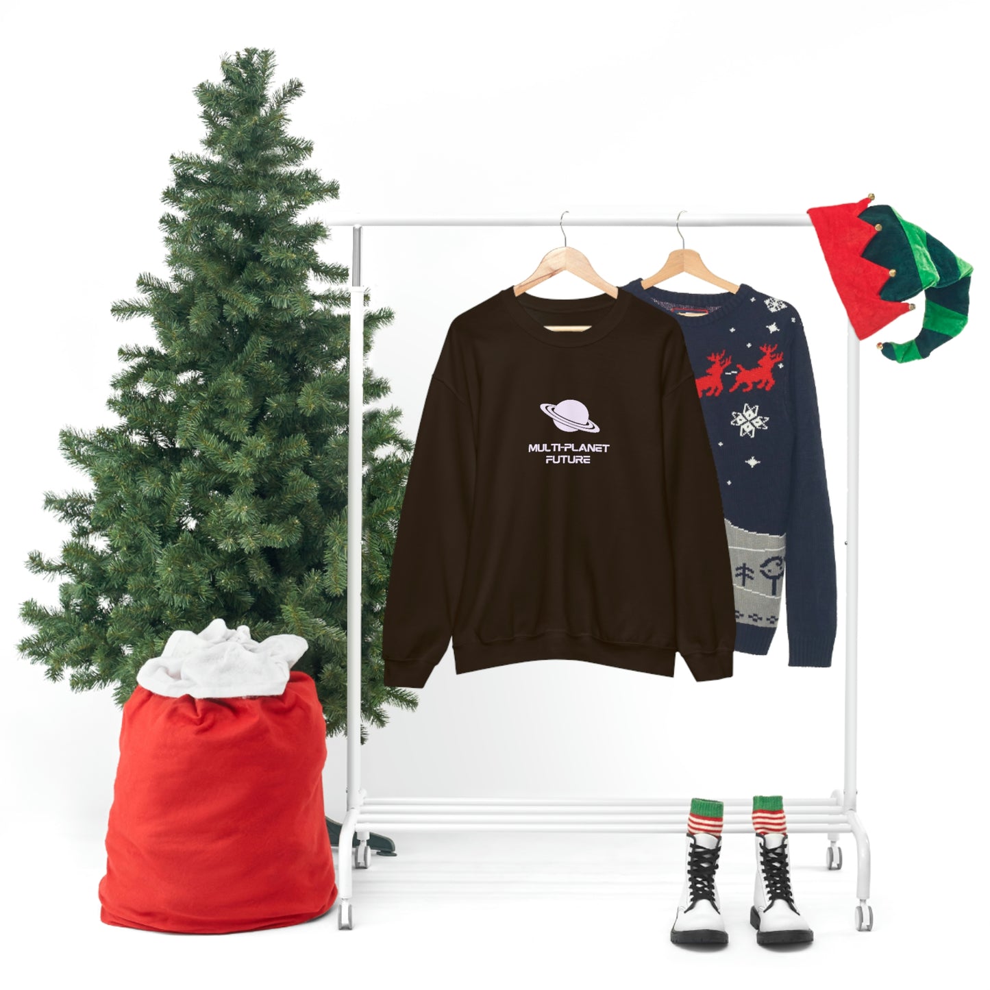 MULTI-PLANET FUTURE - Unisex Heavy Blend™ Crewneck Sweatshirt