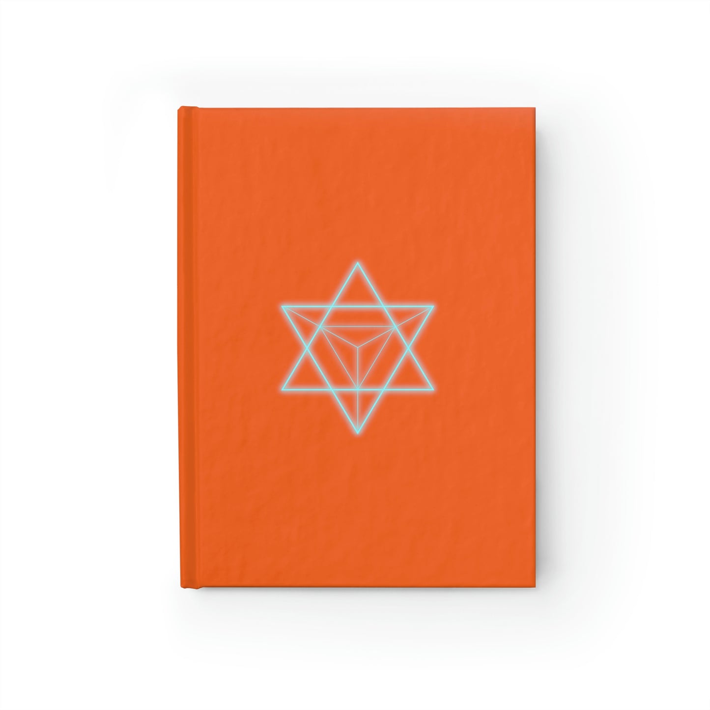 Sacred Geometry - Hardcover Journal - Ruled Line - Orange Cover