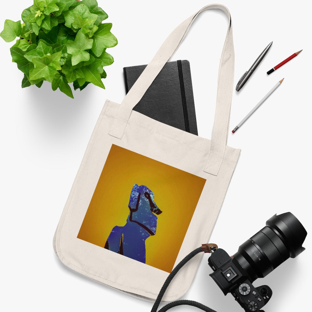 Organic Canvas Tote Bag - Easter Island