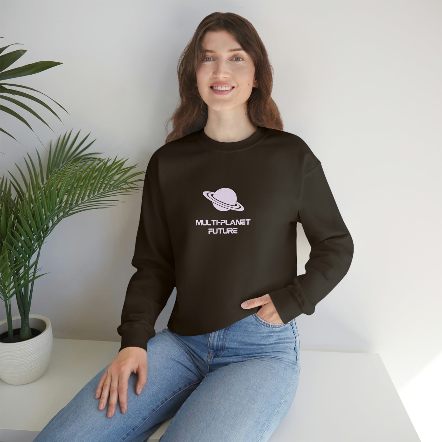 MULTI-PLANET FUTURE - Unisex Heavy Blend™ Crewneck Sweatshirt