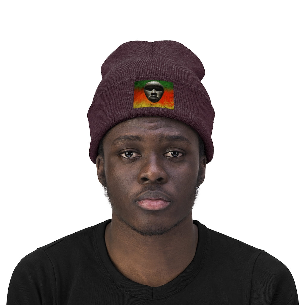 African Mask - Knit Beanie