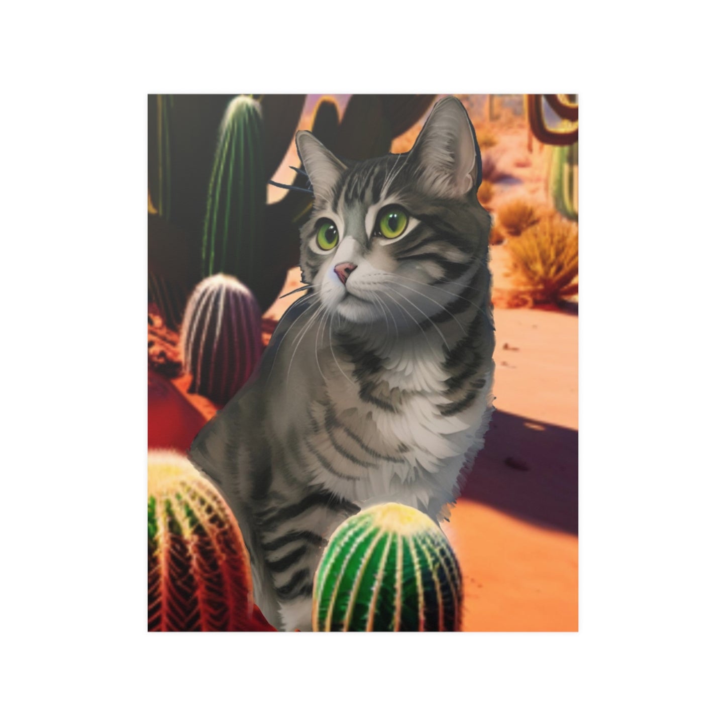 Softy the Cat - Satin Posters (210gsm)