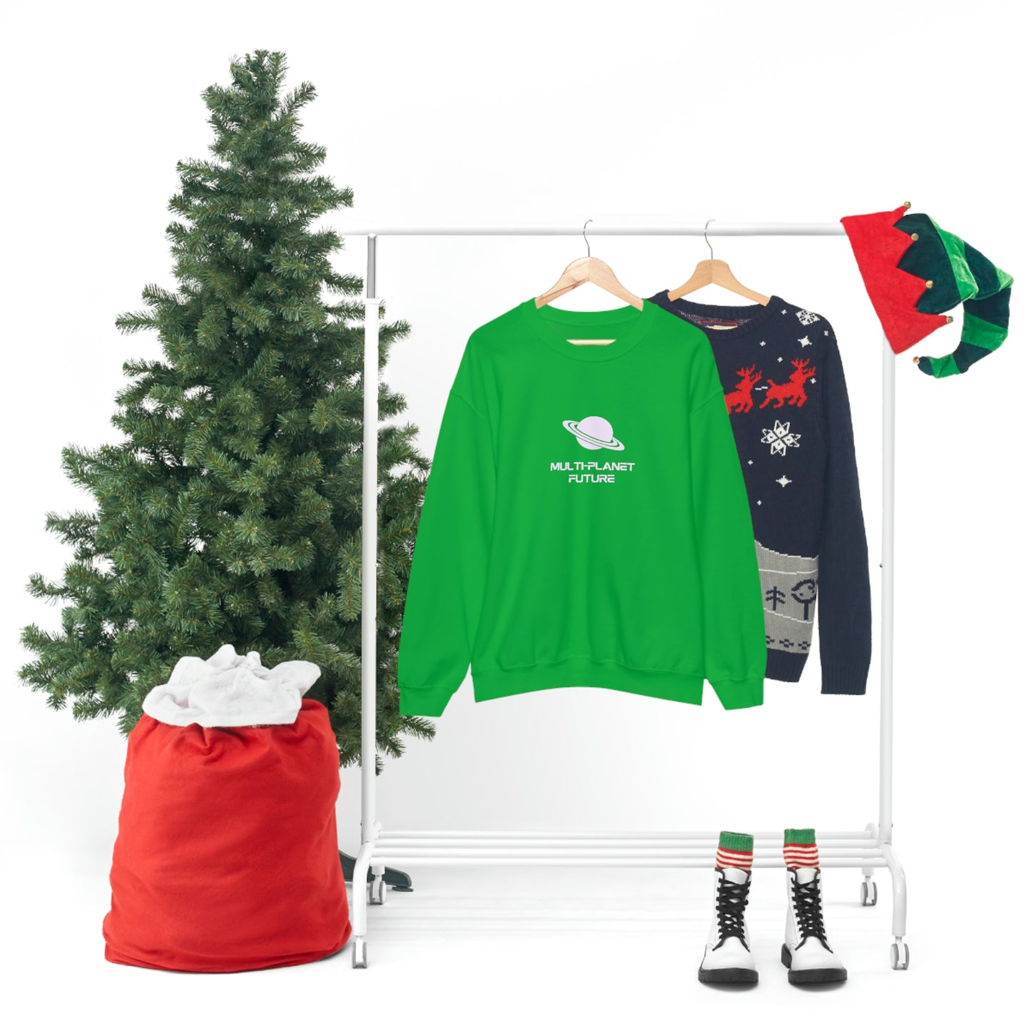 MULTI-PLANET FUTURE - Unisex Heavy Blend™ Crewneck Sweatshirt