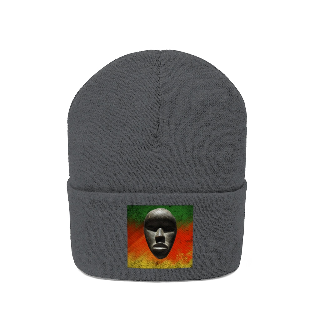African Mask - Knit Beanie