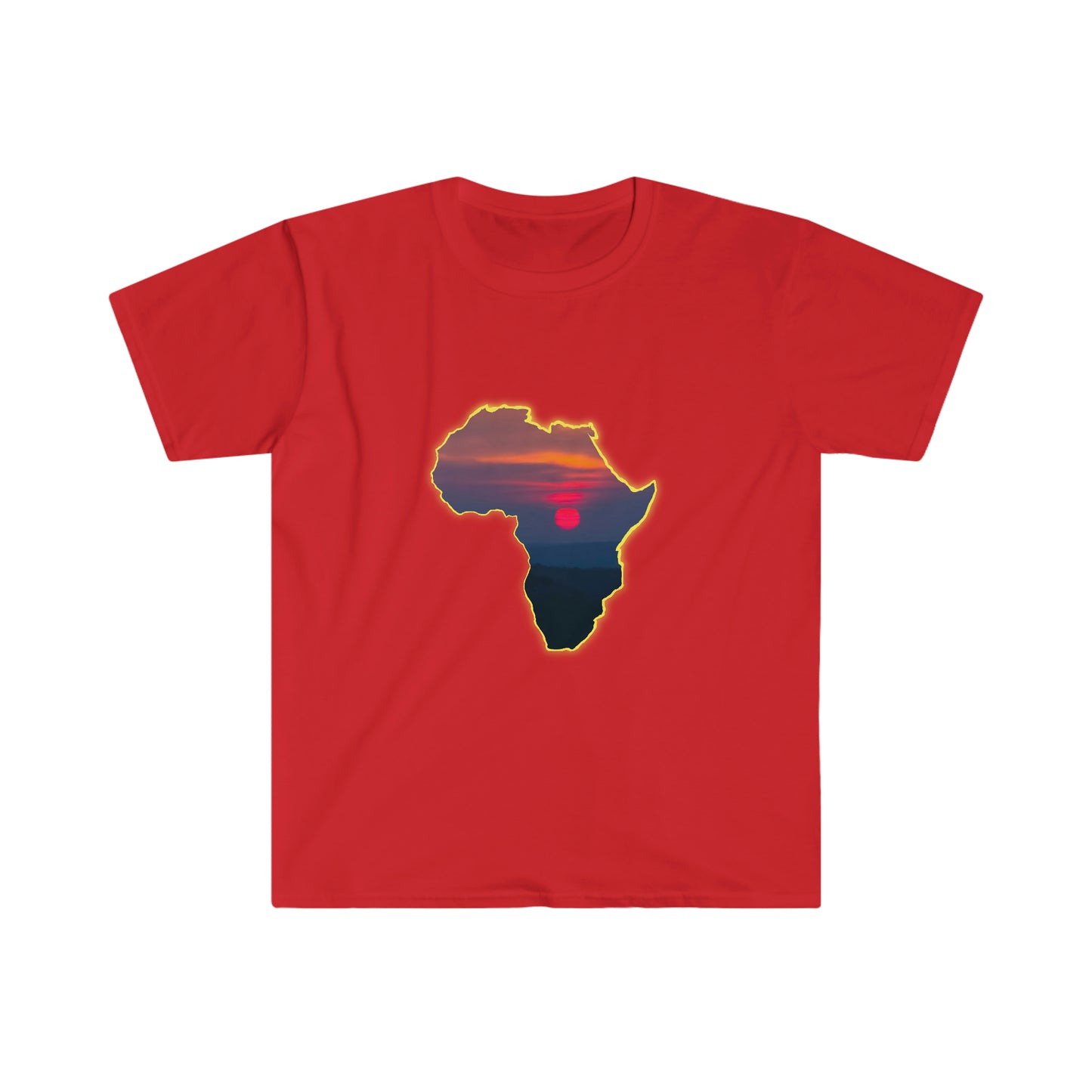 AFRICA - Men's Fitted Short Sleeve Tee