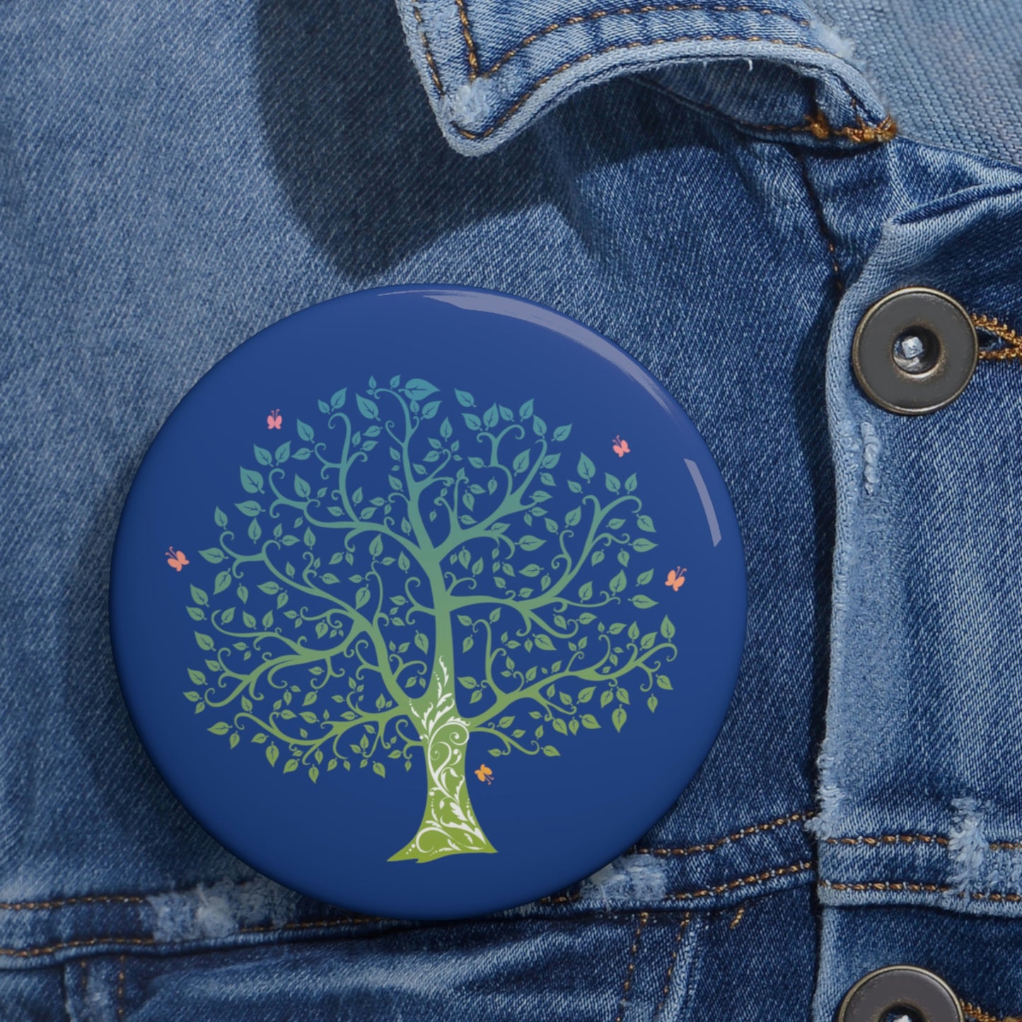 Tree of Life Pin Button